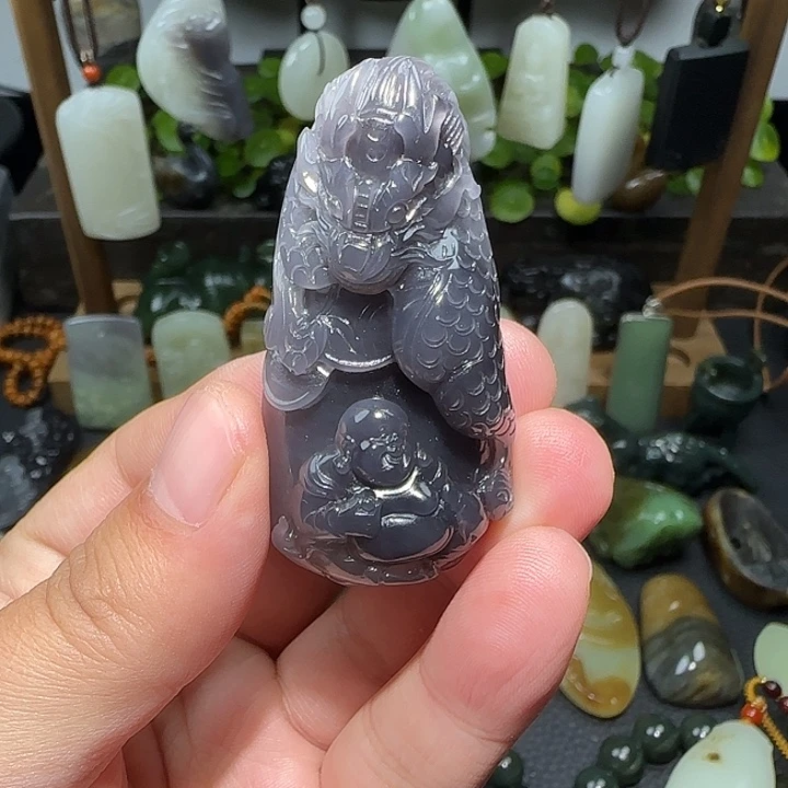 和田玉未镶嵌挂件