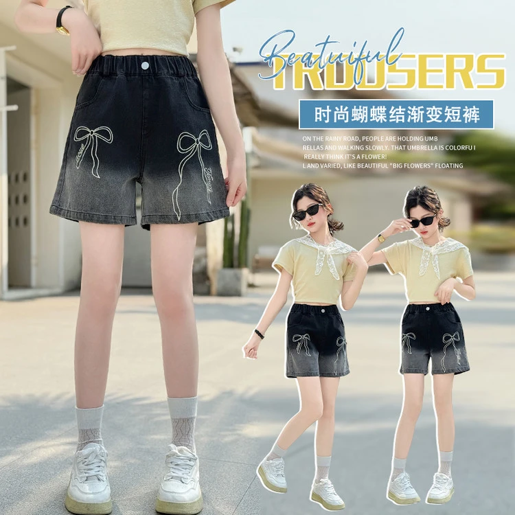 女童牛仔短裤夏季薄款2025新款大童女孩外穿裤子韩版儿童夏装薄款