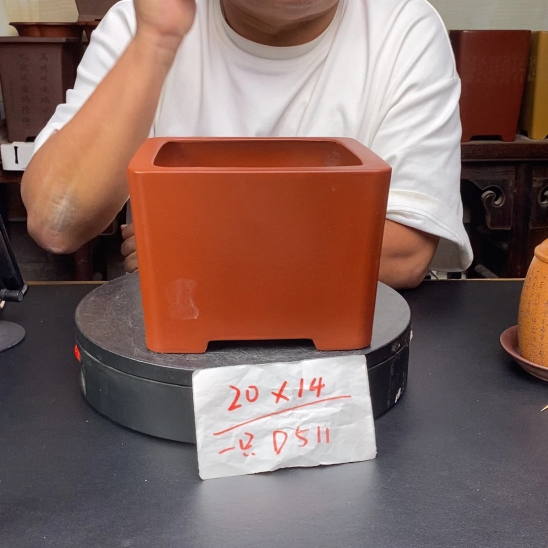 紫砂花盆货号一只D511