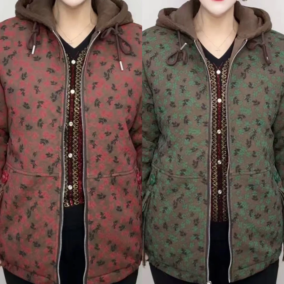 冬季新款连帽加绒休闲外套