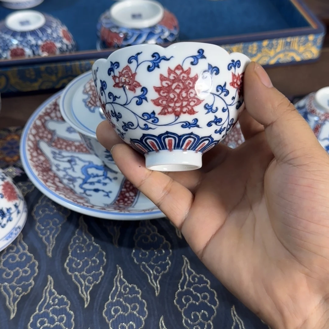 摆件景德镇 陶瓷茶器百宝箱