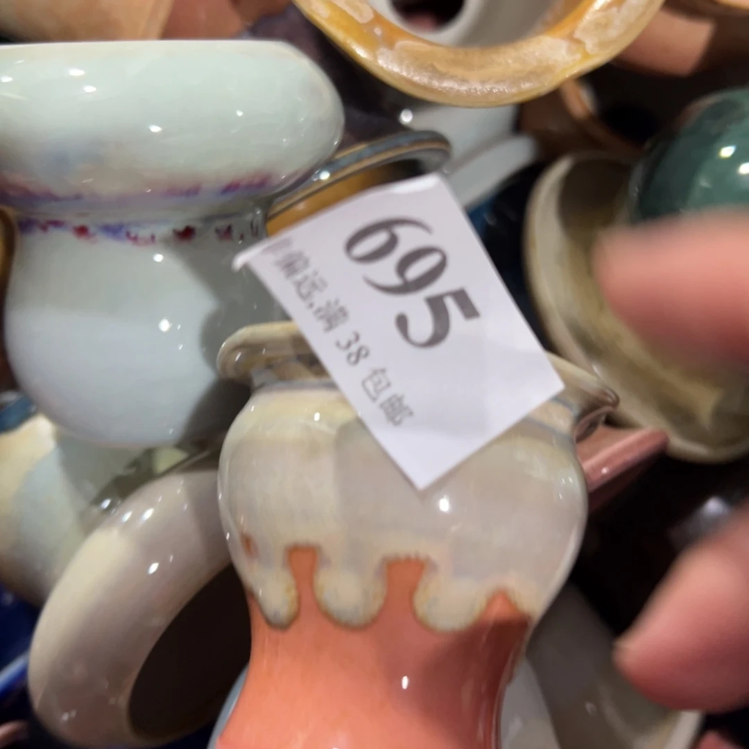 红陶景德镇手工花盆