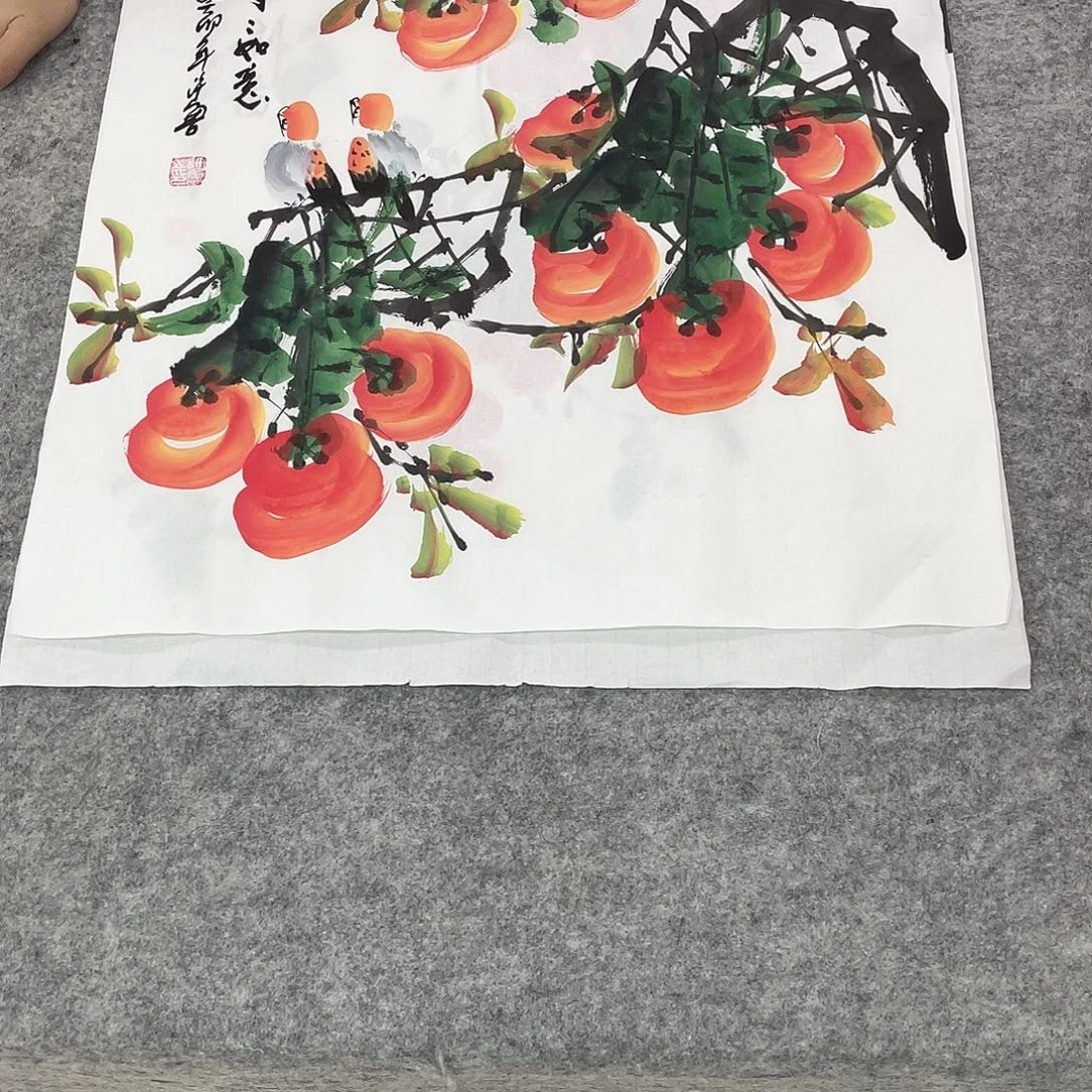 国画纯手绘山水花鸟