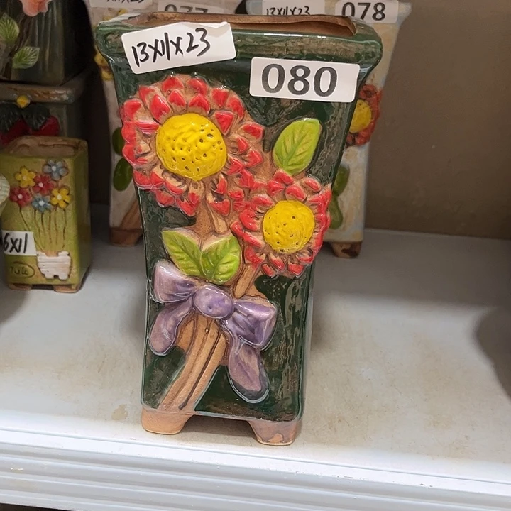 紫砂花盆粗陶材质多肉花盆