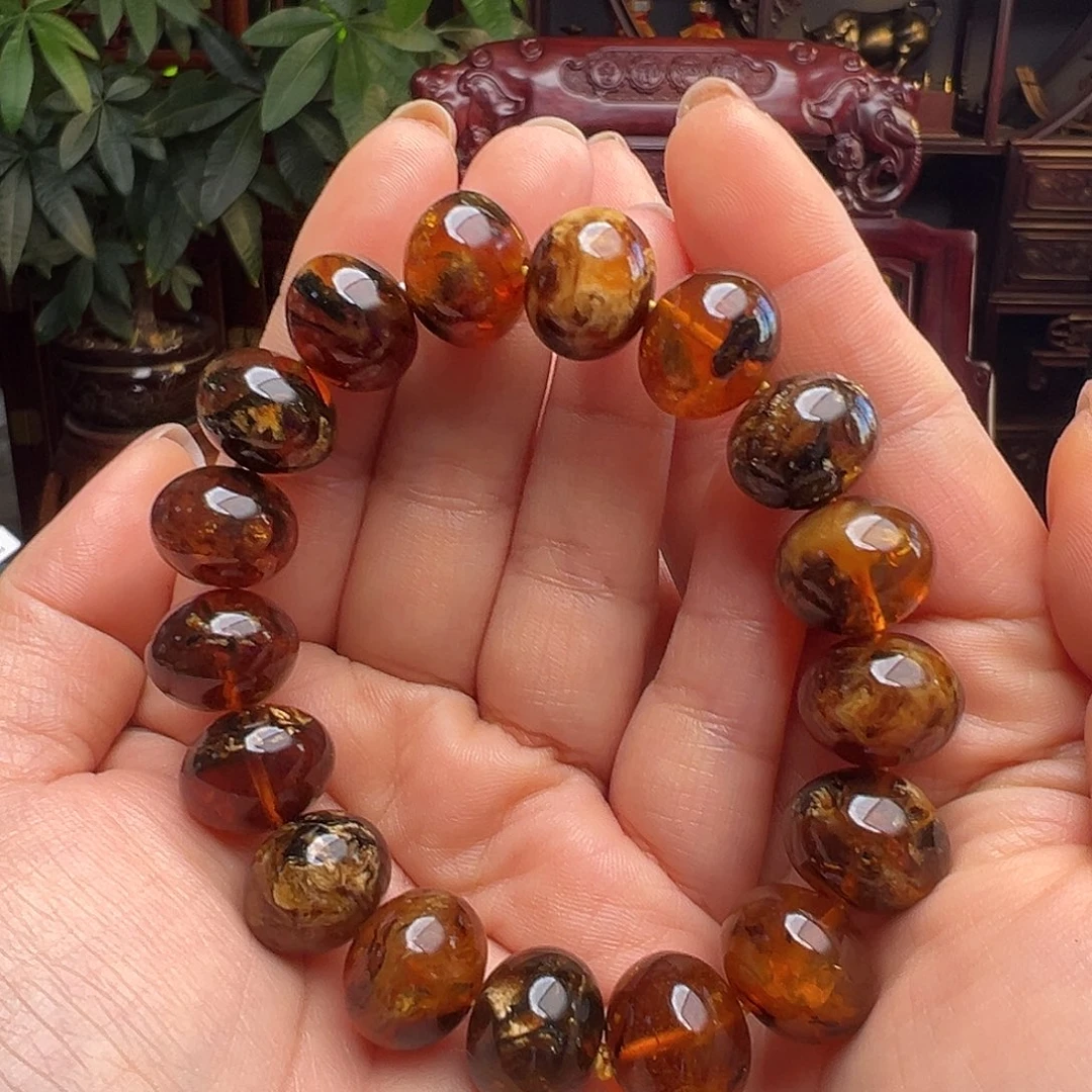 琥珀未镶嵌裸石抚顺琥珀10006-8十五