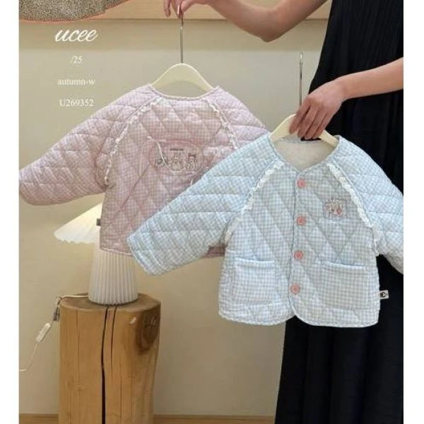 釉兮·25冬～花边格子外套U269352（童装汉服）
