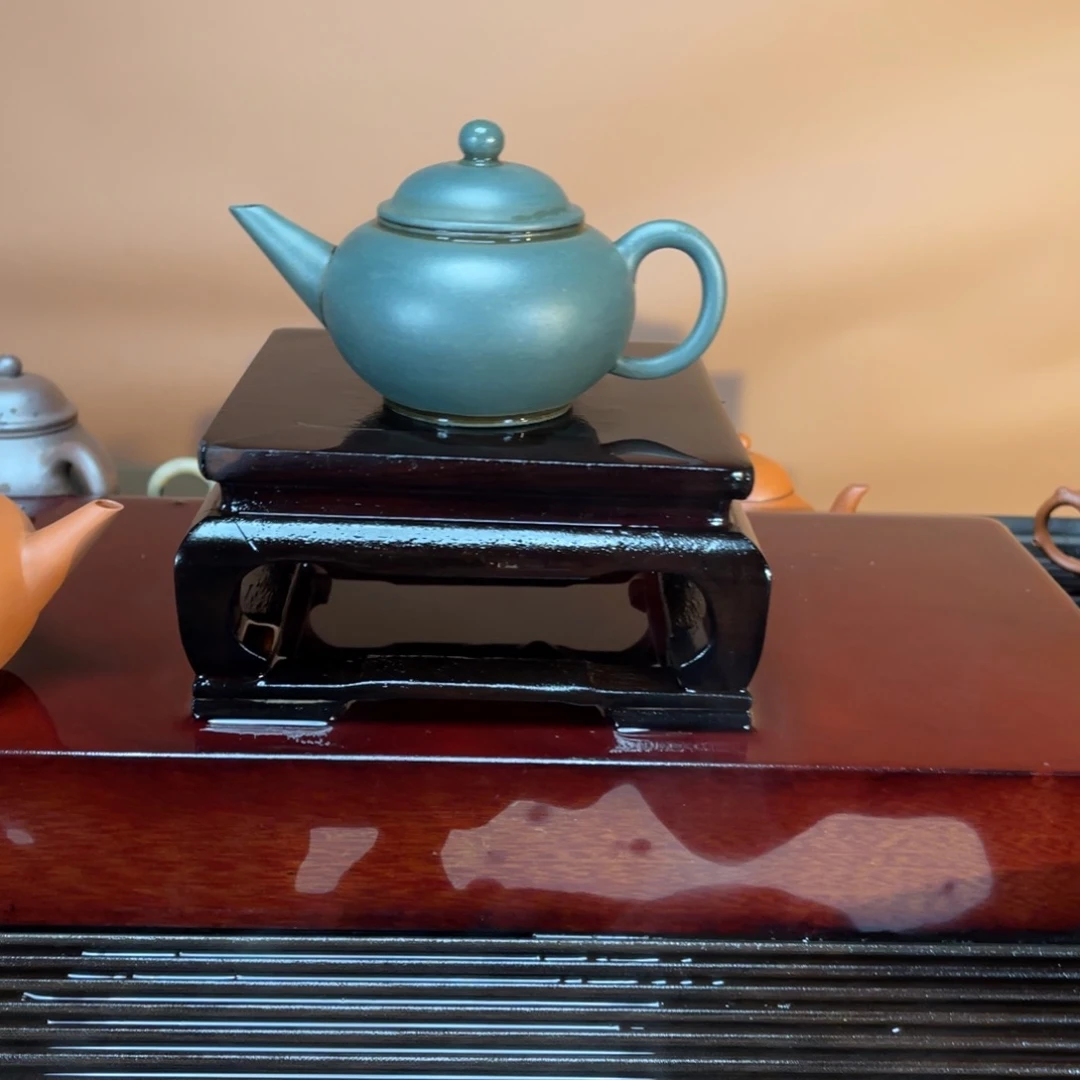 茶壶紫砂高端150cc明国绿水平