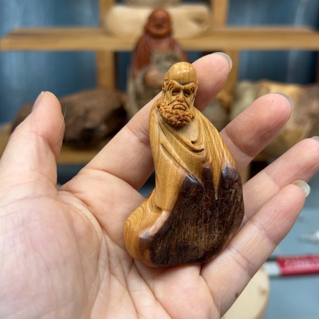 柏木崖柏木摆件手把件