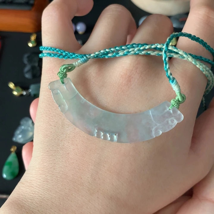 翡翠未镶嵌毛衣链