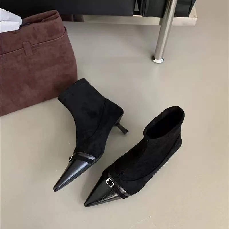 【GT 可选尺码】新款显瘦细跟高级感短靴