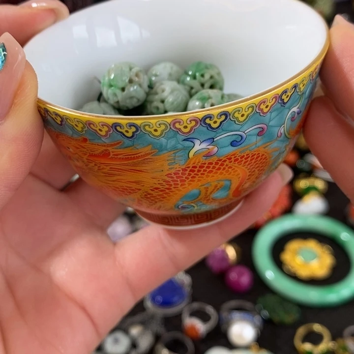 语***宝杯瓷器杯子漂亮漂亮