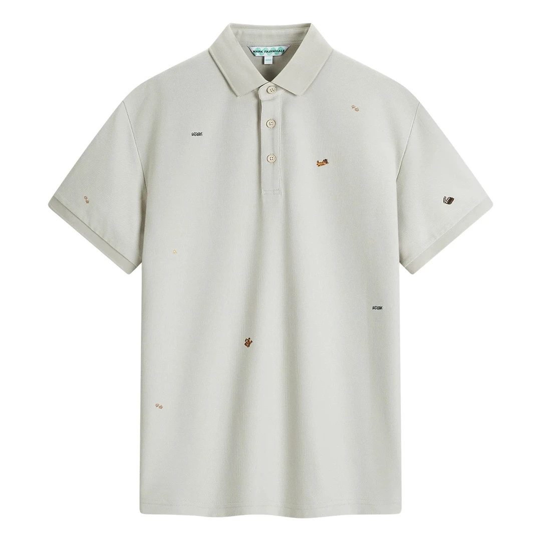 【男装】休闲简约翻领短袖polo衫