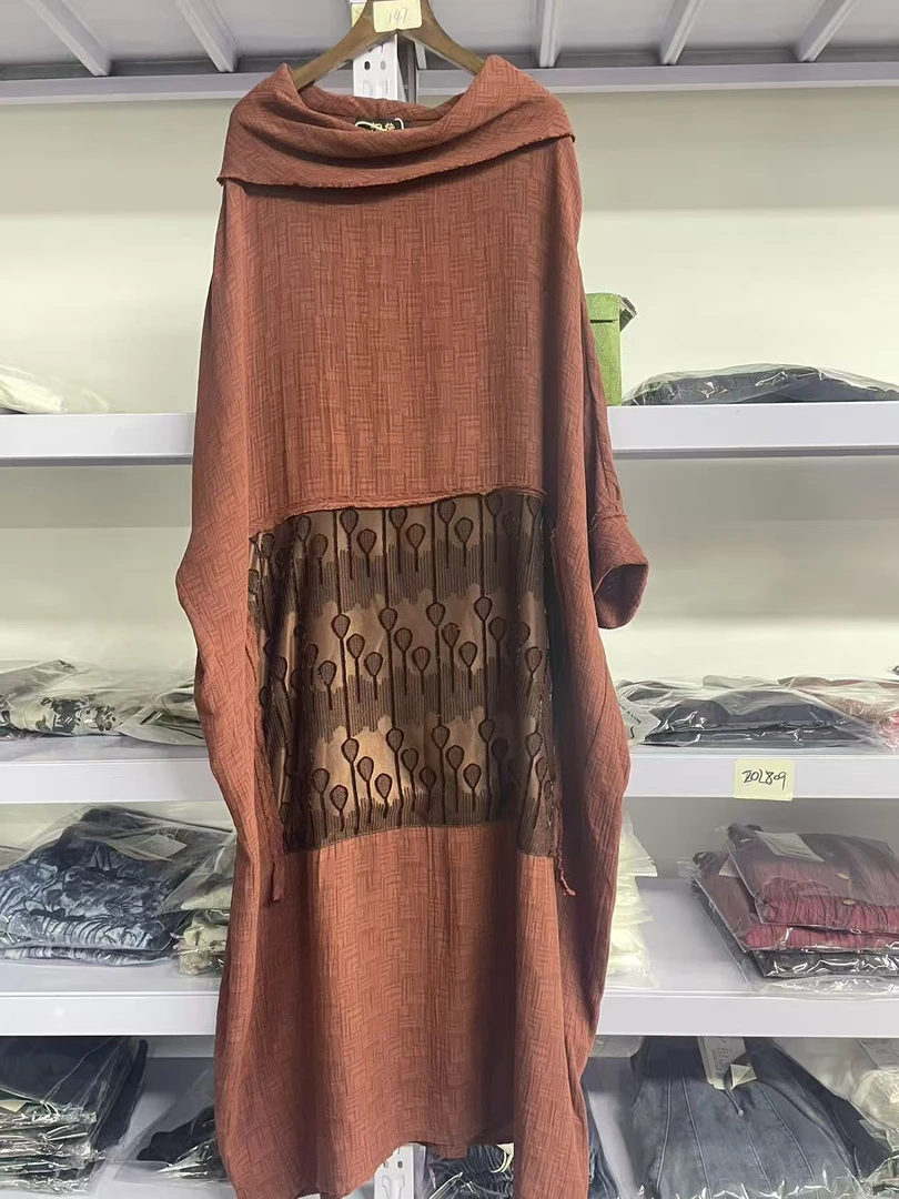 原宿风（再见时光）复古宽松百搭新中式连衣裙