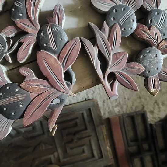 亮***子香榧木手工人物木雕花板