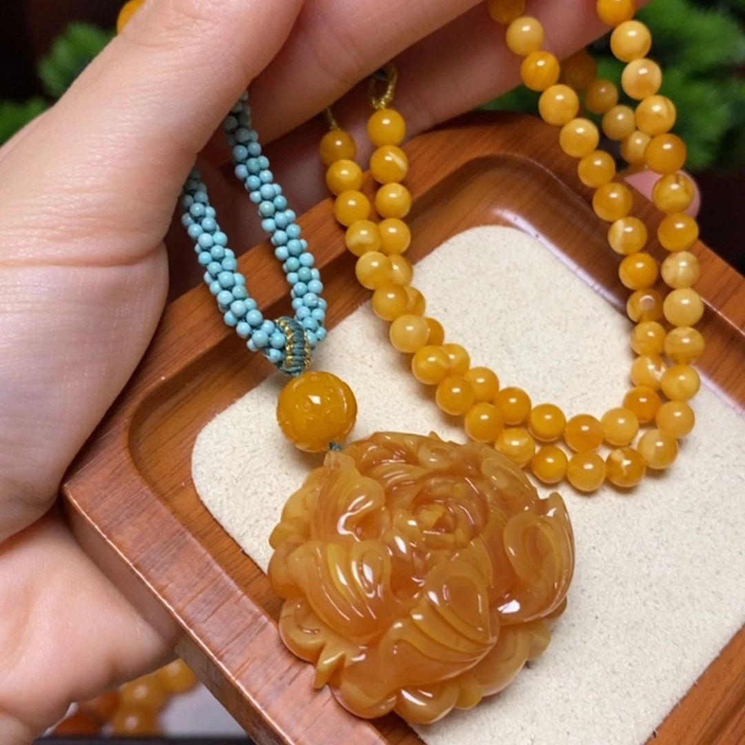 【闪购商品】蜜蜡颈饰未镶嵌项链