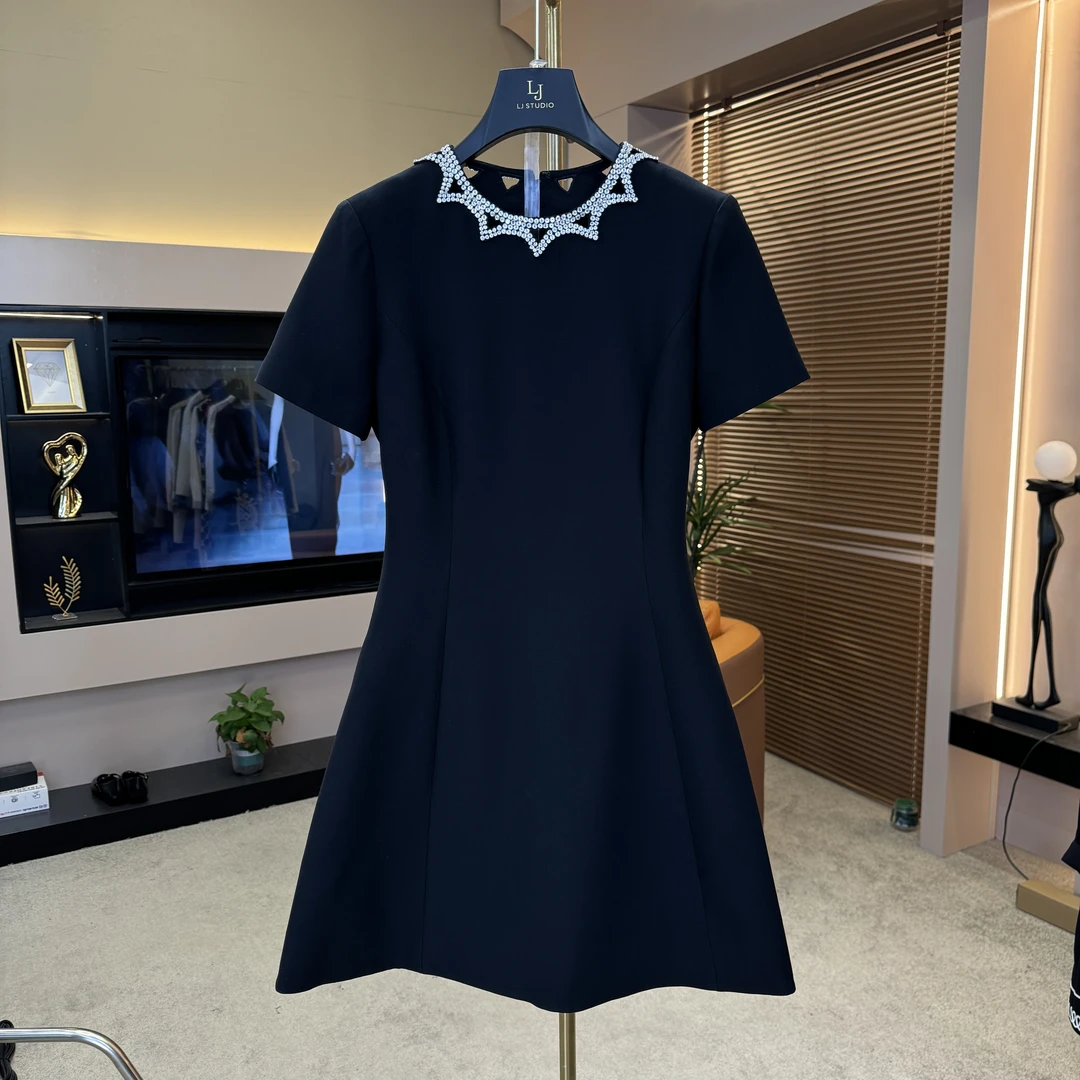 《姣姣专属》蕾丝显瘦气质春夏休闲时尚优雅连衣裙30440