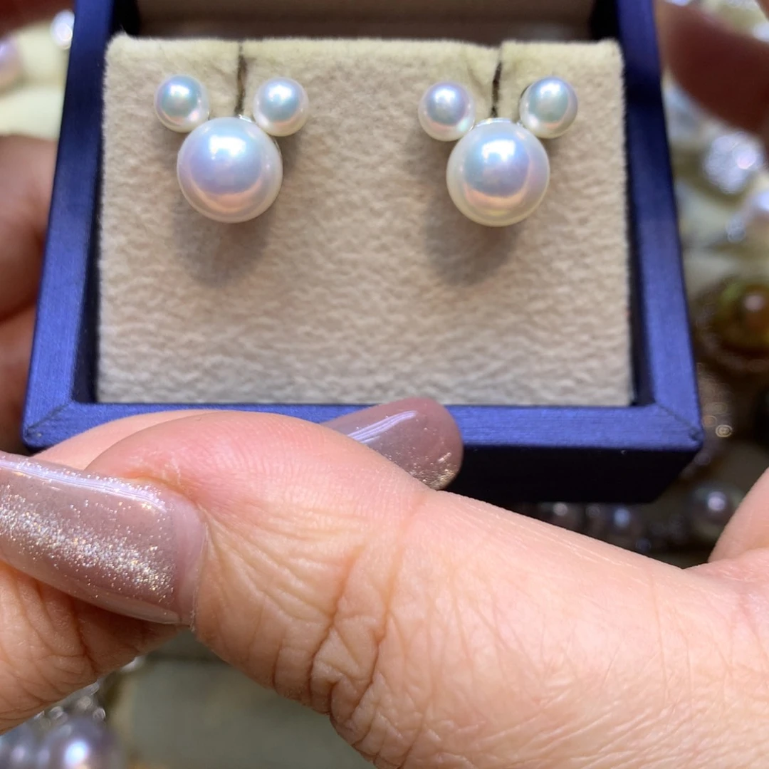 未镶嵌耳饰淡水珍珠