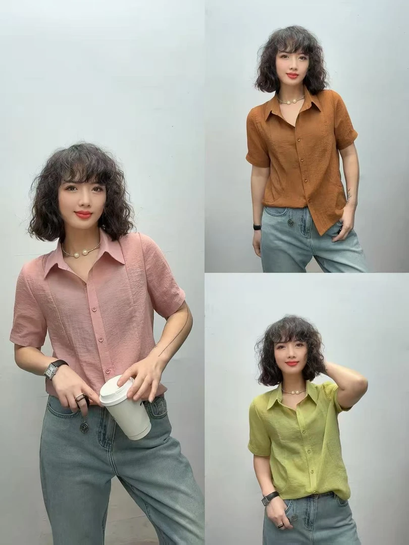 T0073短袖夏季薄款透气百搭时尚