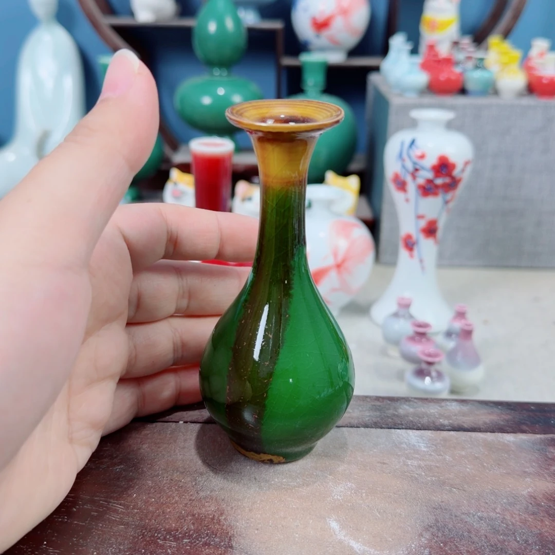 陶瓷手工小花器摆件