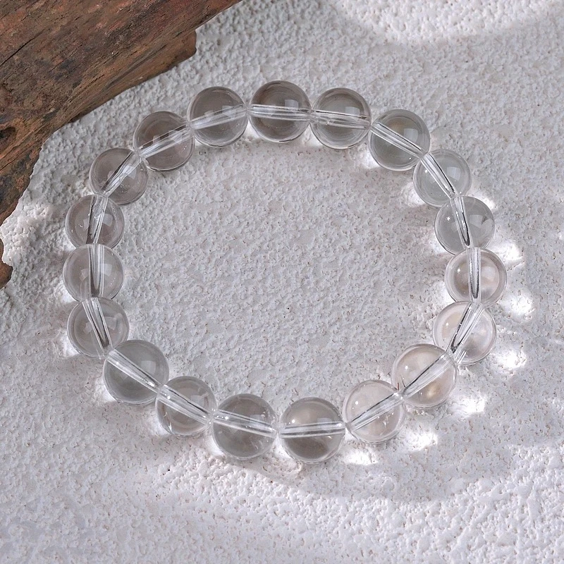 【白水晶单圈】 水晶手串（天然珠宝多样性发其一）
