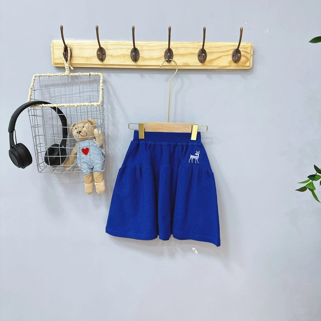 15102高端专享夏款半裙呦呦鹿蓝色