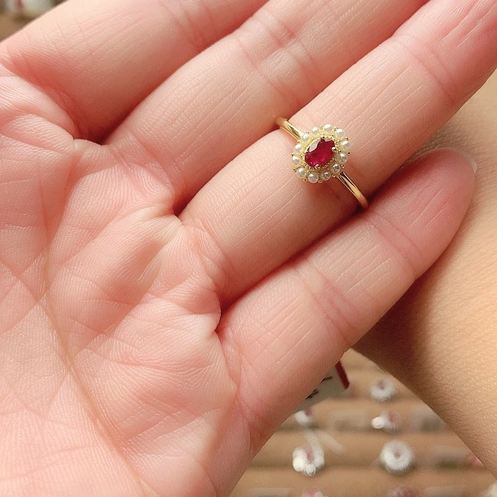 银S925镶嵌红宝石戒指