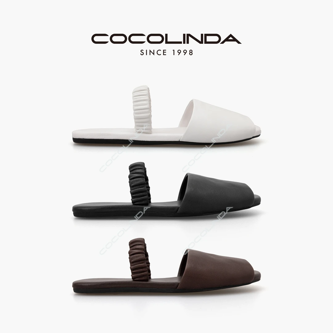 COCOLINDA | 牛皮法系露趾沙滩鞋rou风凉鞋X2841
