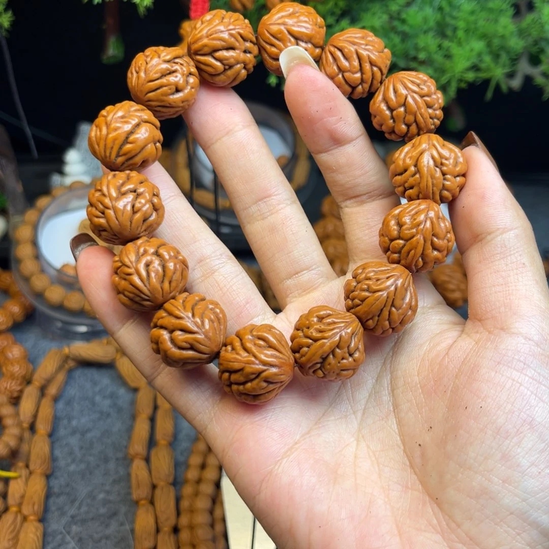 手串桃核桃核单圈豹子头