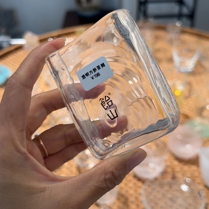 饴山透明方形茶则手工