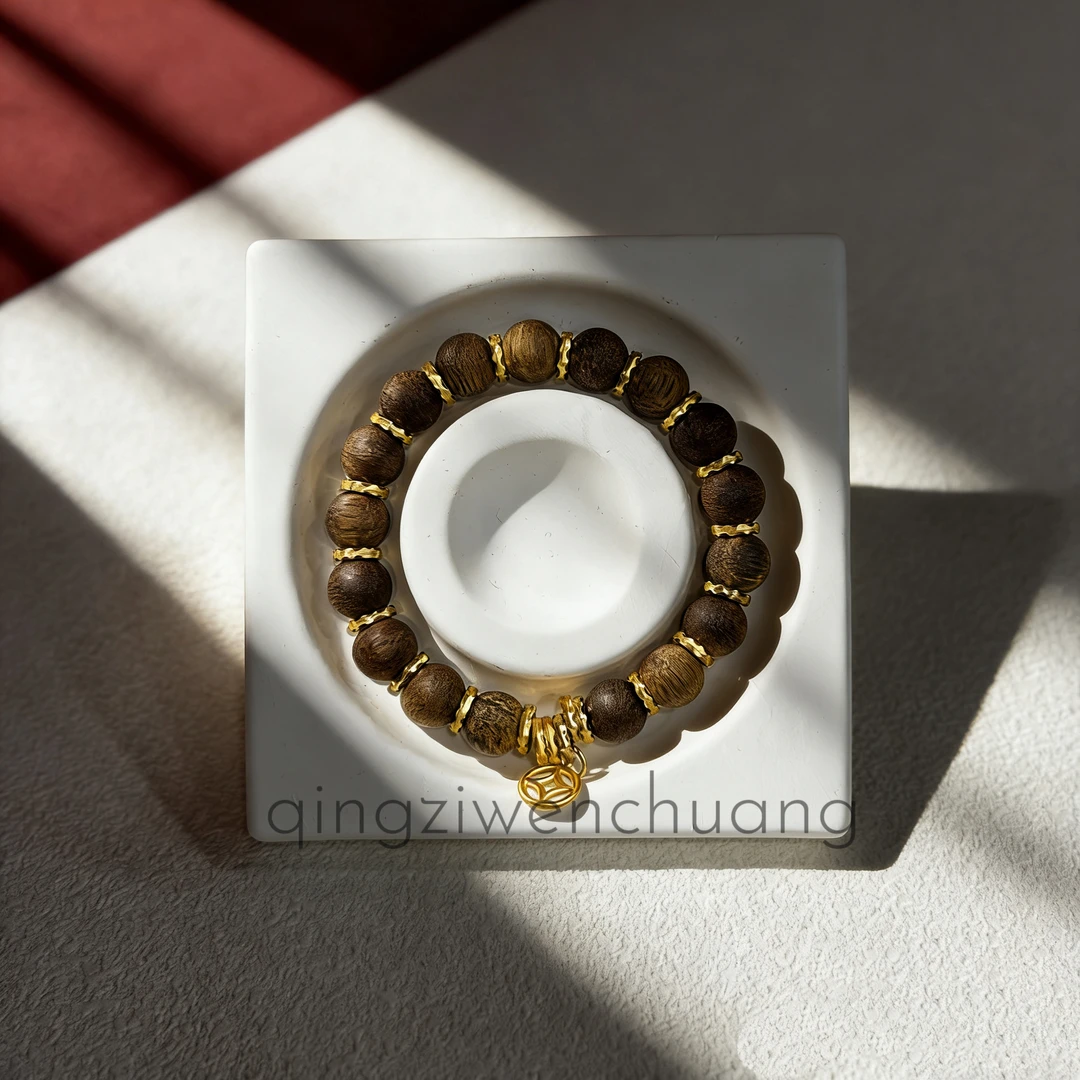 沉香DA 1308-沉香-17颗1.0圆珠沉香（多样性发其一）