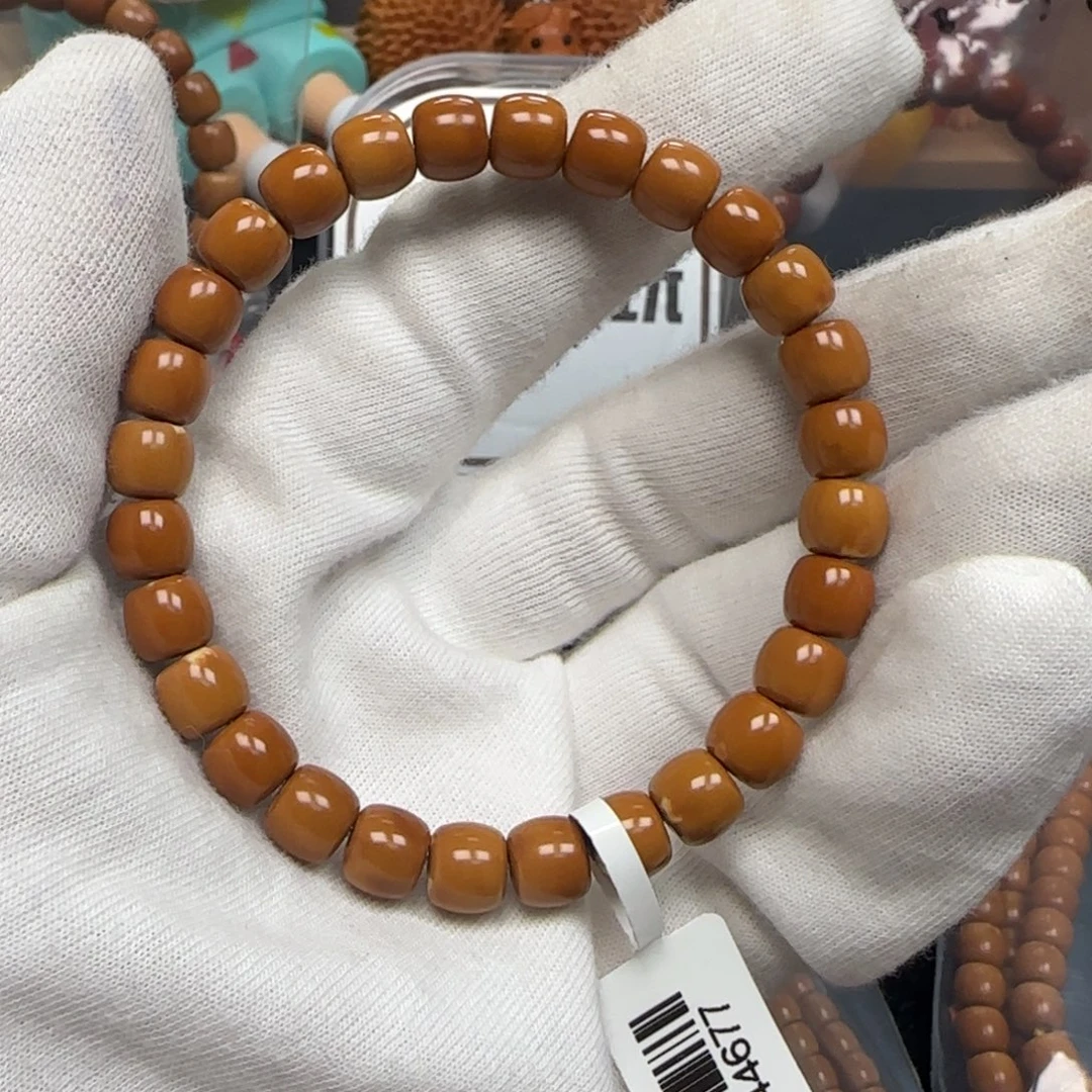 橄榄核手串老挝单圈极限弧三花8.0mm