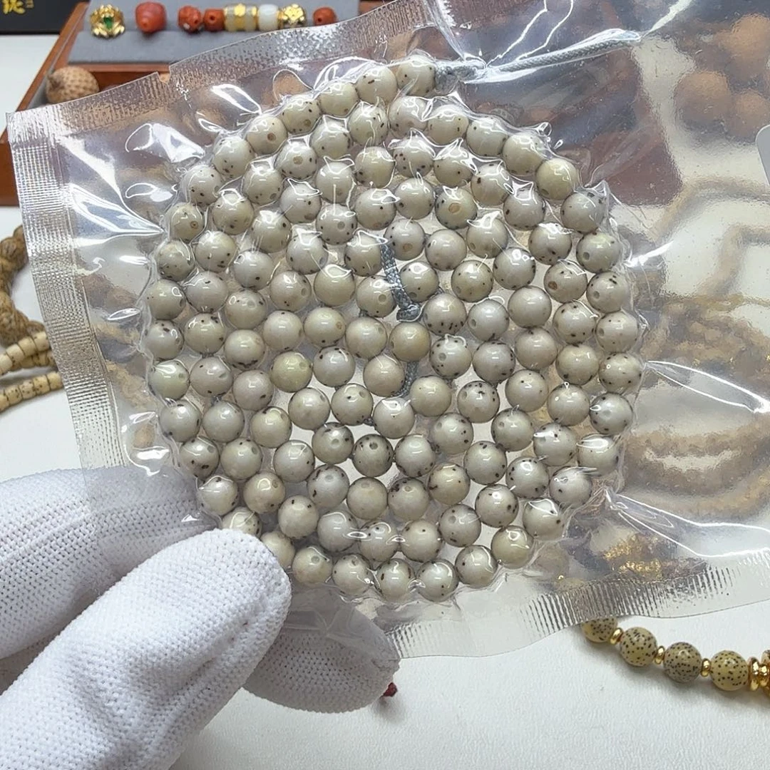 手串星月菩提13梵天冰白大眼睛通体6左右108圆