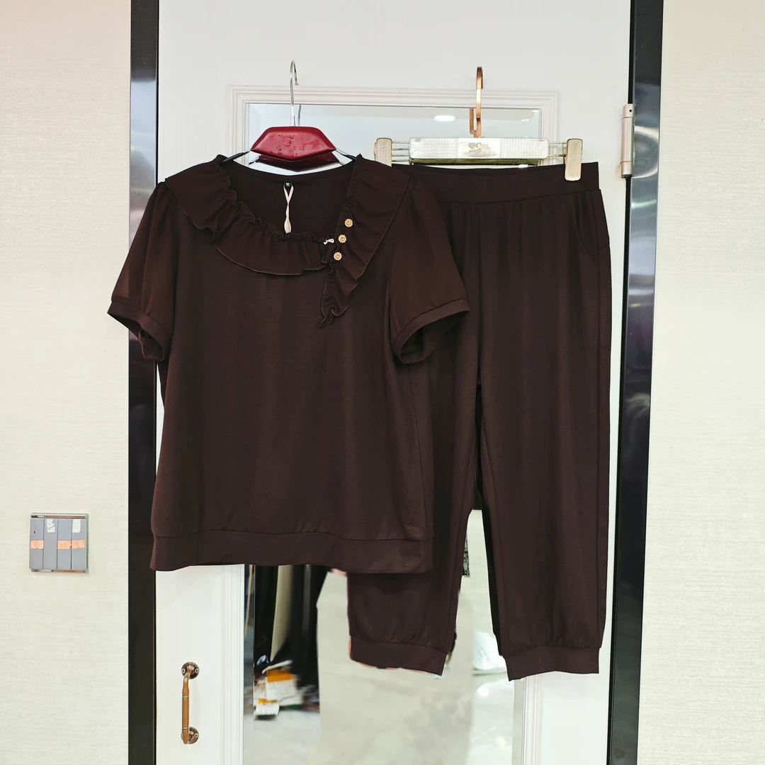 【活动款】2025夏季新款5521时尚气质潮流百搭休闲七分裤运动套装