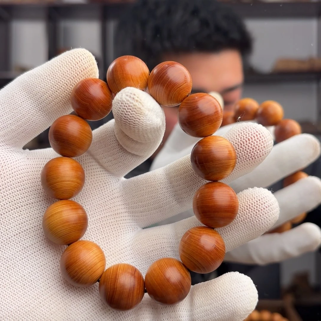 柏木（崖柏）手串/手链1.8红油蚕丝纹药香