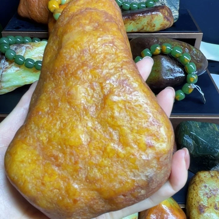 冰***雨和田玉未镶嵌手链