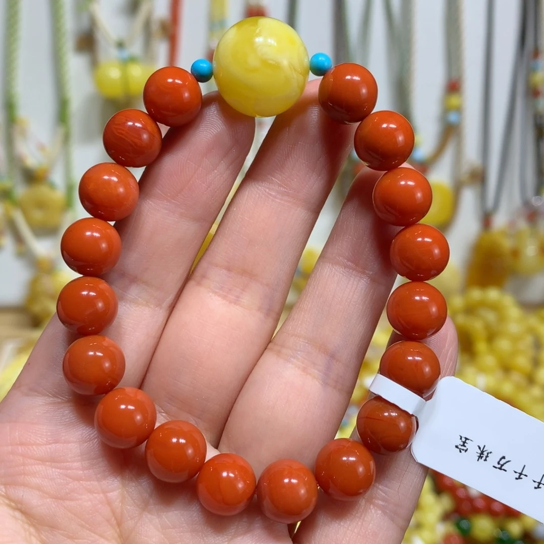 南红玛瑙手链未镶嵌9.8m m