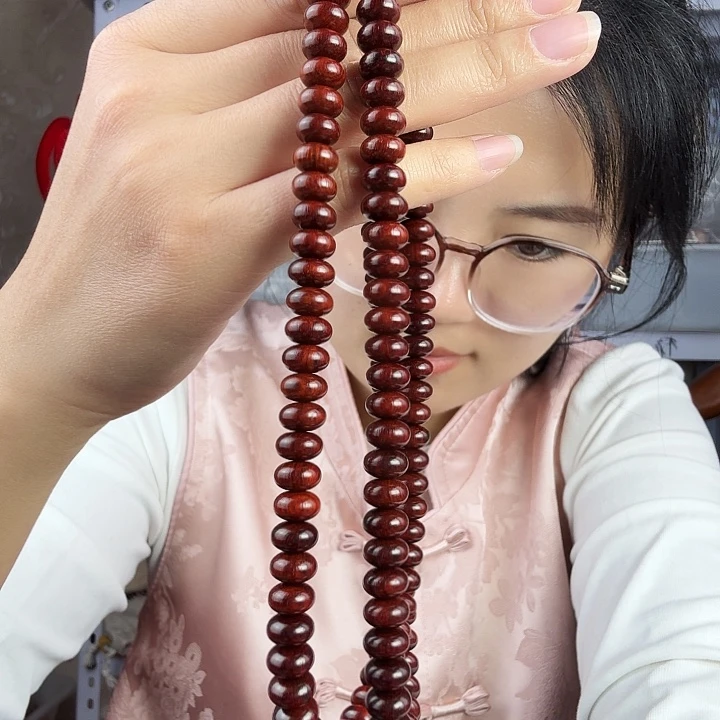 檀香紫檀（小叶紫檀）小叶紫檀算盘珠