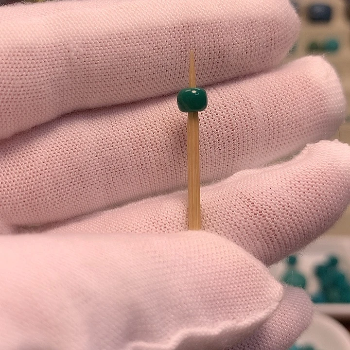 绿松石未镶嵌老型珠