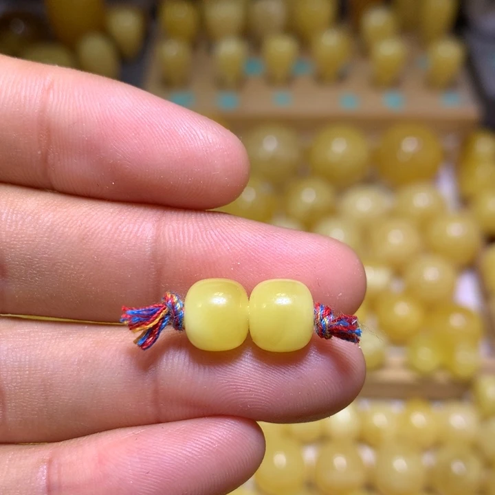 未镶嵌蜜蜡裸石天然俄料黄白花蜜蜡精工老型8.5