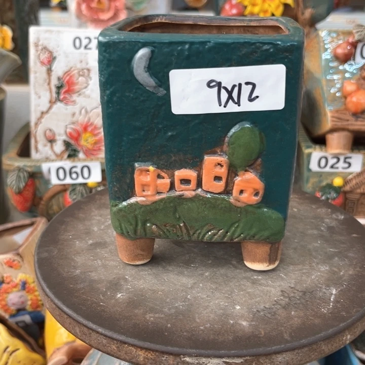 紫砂花盆粗陶材质多肉花盆