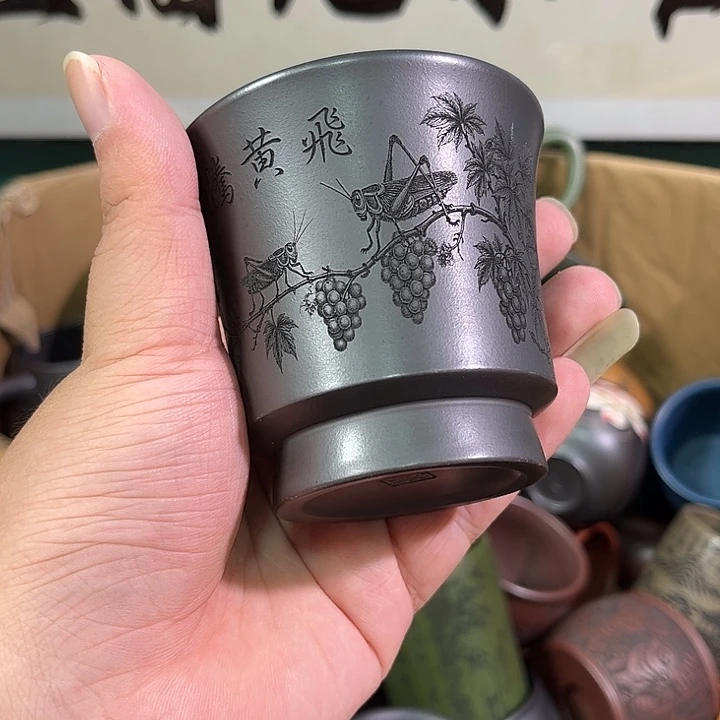 茶杯紫砂全手工紫砂主人杯