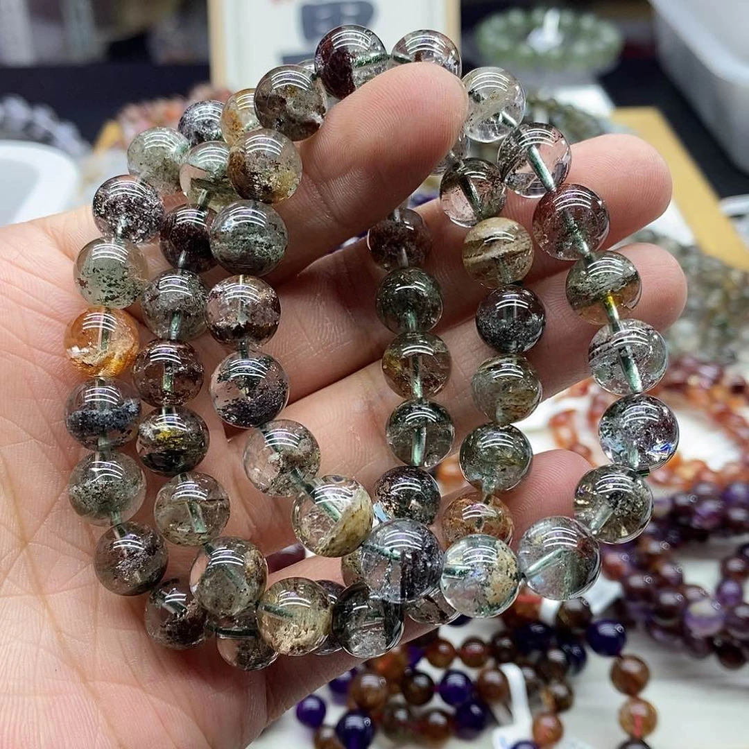 水晶手串未镶嵌多样性发货发一条