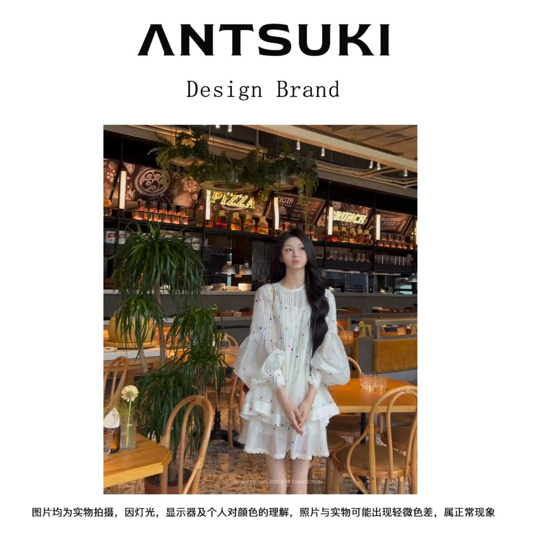 AnTsuki.【霓虹甜心】25夏季新款莱赛尔天丝手工刺绣碎花甜心套装33