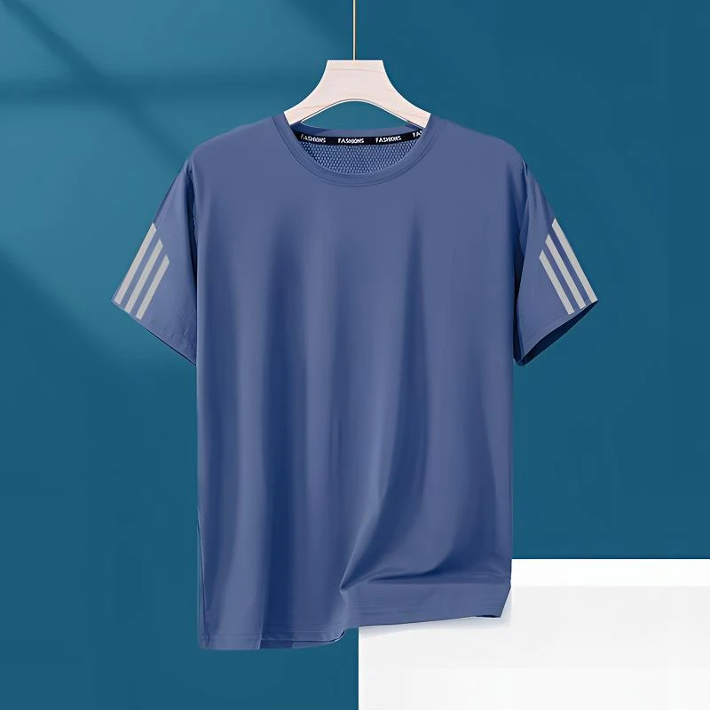 冰爽速干t恤男夏季薄款运动短袖宽松健身衣训练跑步服户外上衣