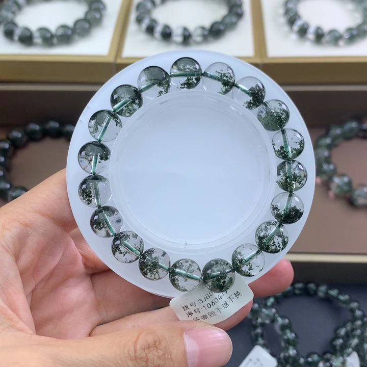 未镶嵌手链水晶绿幽灵