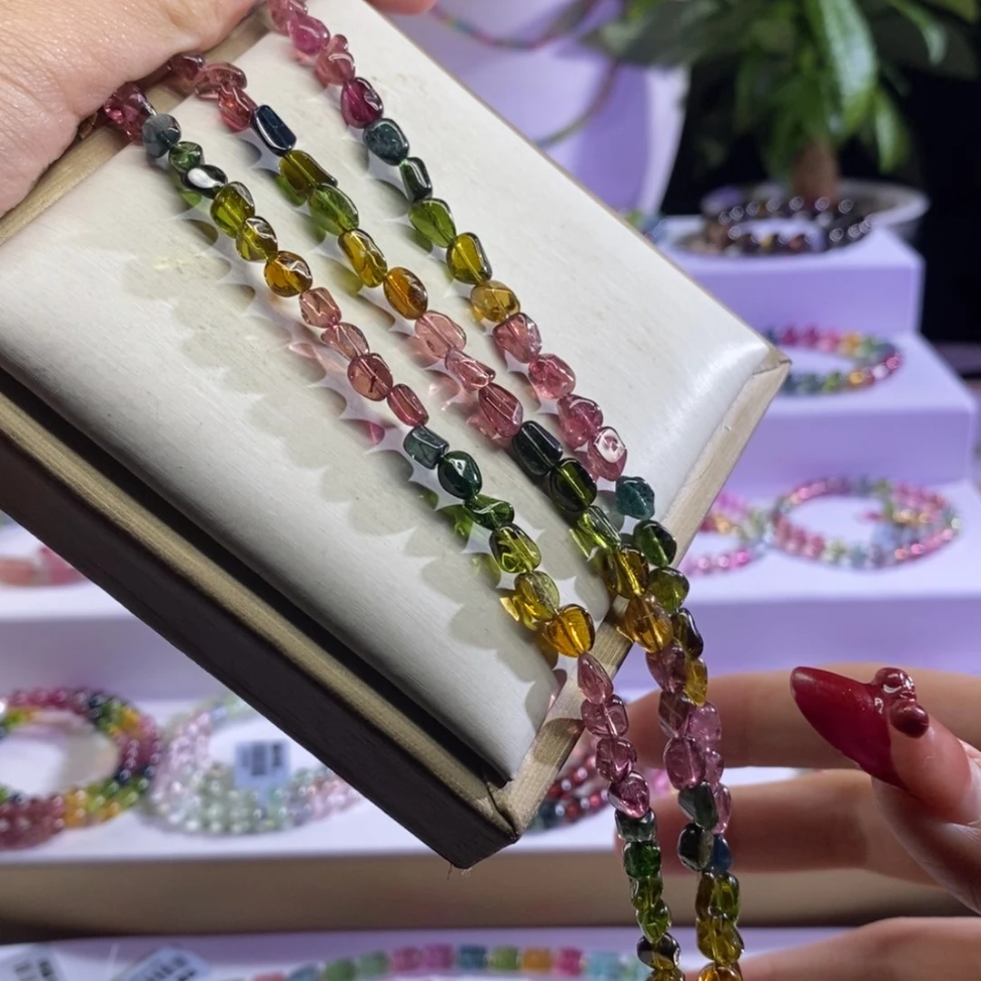 碧玺手链未镶嵌浓郁糖豆 多样发一