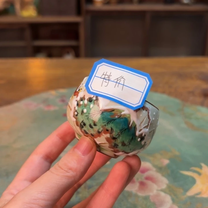 柴烧纯手工手绘陶瓷