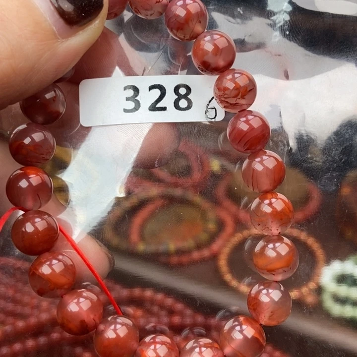 留***下南红玛瑙未镶嵌手链