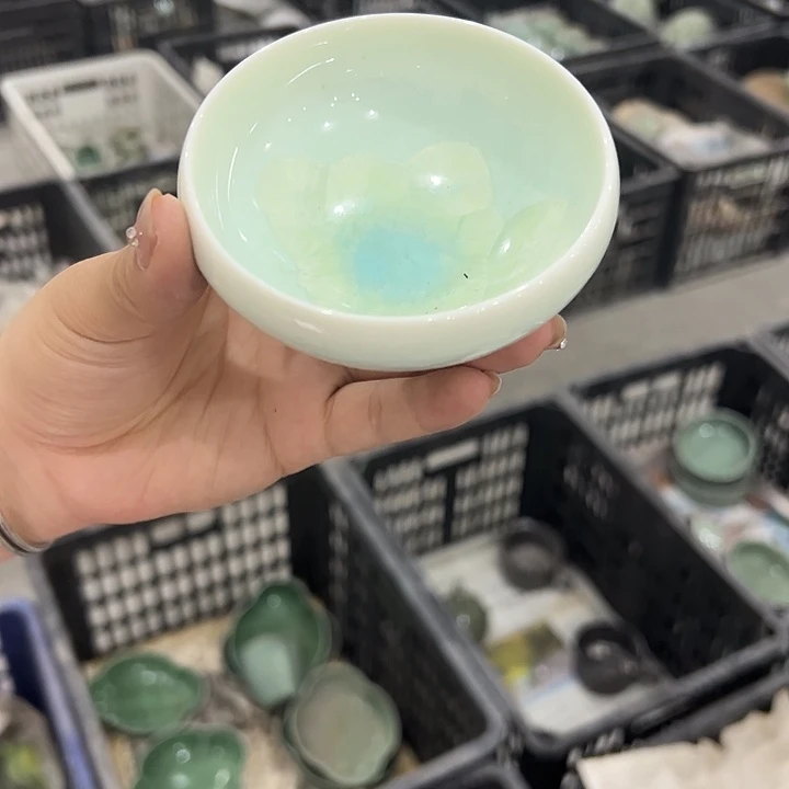 龙泉云间青瓷小米茶器