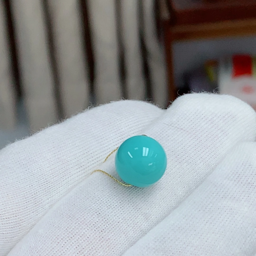 未镶嵌绿松石圆珠